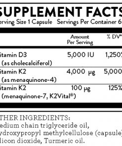 Vitamin 3 with K2 Label